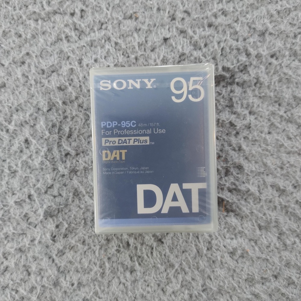 Sony DAT PDP-95C Pro DAT Plus Digital Audio Tape 95min Made in Japan New Sealed